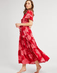 MILLE Clothing Victoria Dress in Crimson Floral