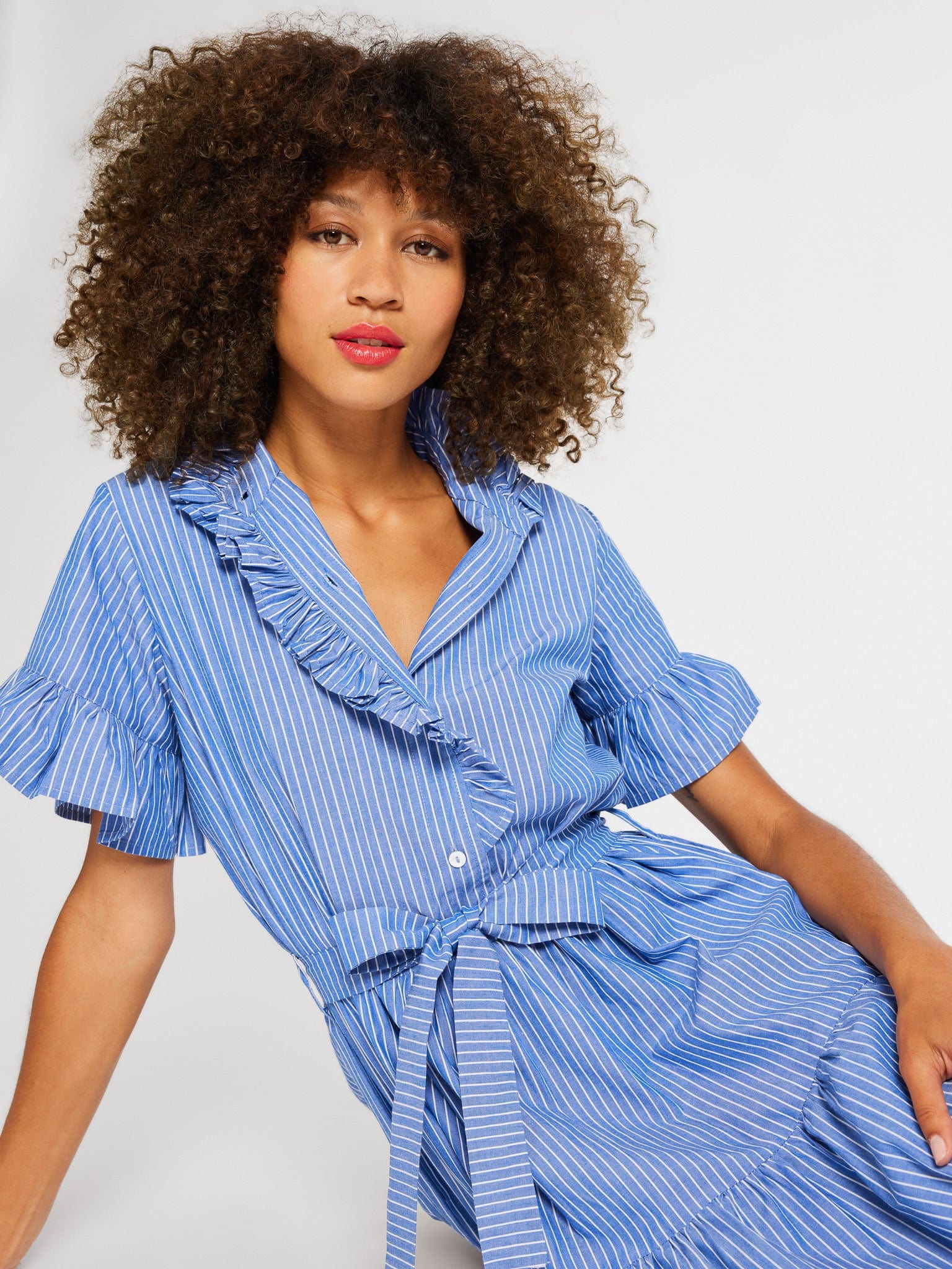 MILLE Victoria Dress in Harbor Stripe XS MILLE Victoria Dress in Harbor Stripe XS
