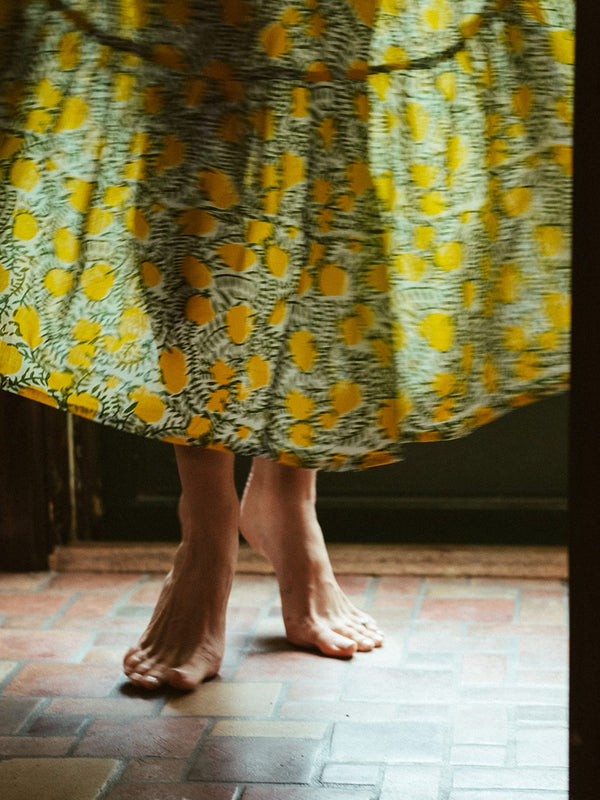 Victoria Dress in Lemons — view 2