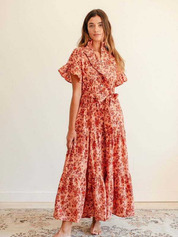 Victoria Dress in Peach Montmartre — view 10