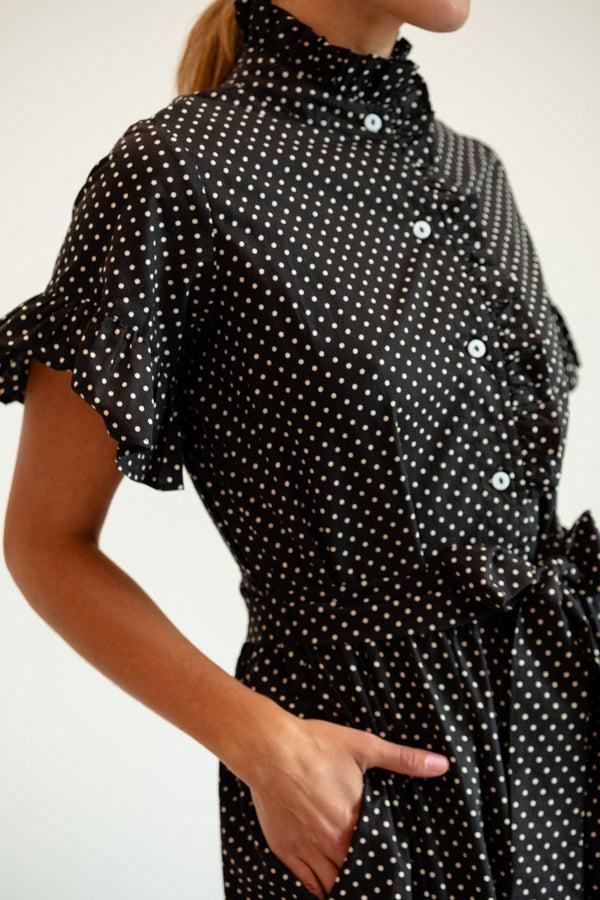 Victoria Dress in Polka Dot — view 4