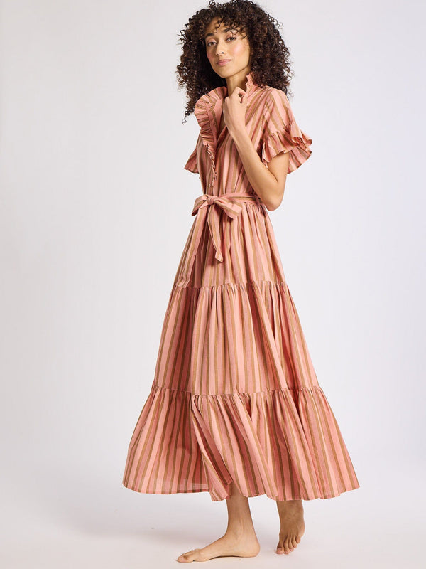 Victoria Dress in Santa Fe Stripe — view 5