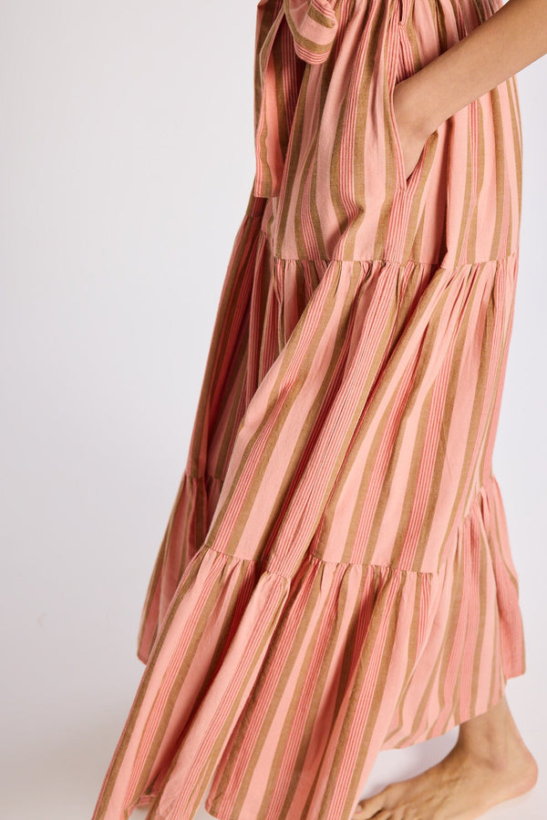 Victoria Dress in Santa Fe Stripe — view 8
