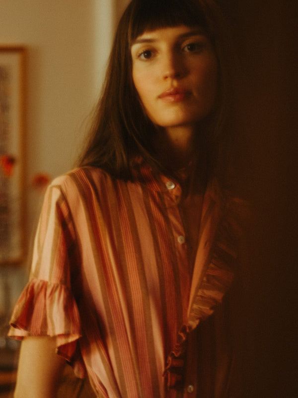 Victoria Dress in Santa Fe Stripe — view 33