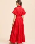MILLE Clothing Victoria Dress in Scarlet Eyelet