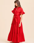MILLE Clothing Victoria Dress in Scarlet Eyelet