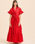MILLE Clothing Victoria Dress in Scarlet Eyelet