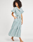 MILLE Clothing Victoria Dress in Seaglass Stripe