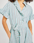 MILLE Clothing Victoria Dress in Seaglass Stripe