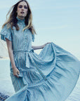 MILLE Clothing Victoria Dress in Seaglass Stripe