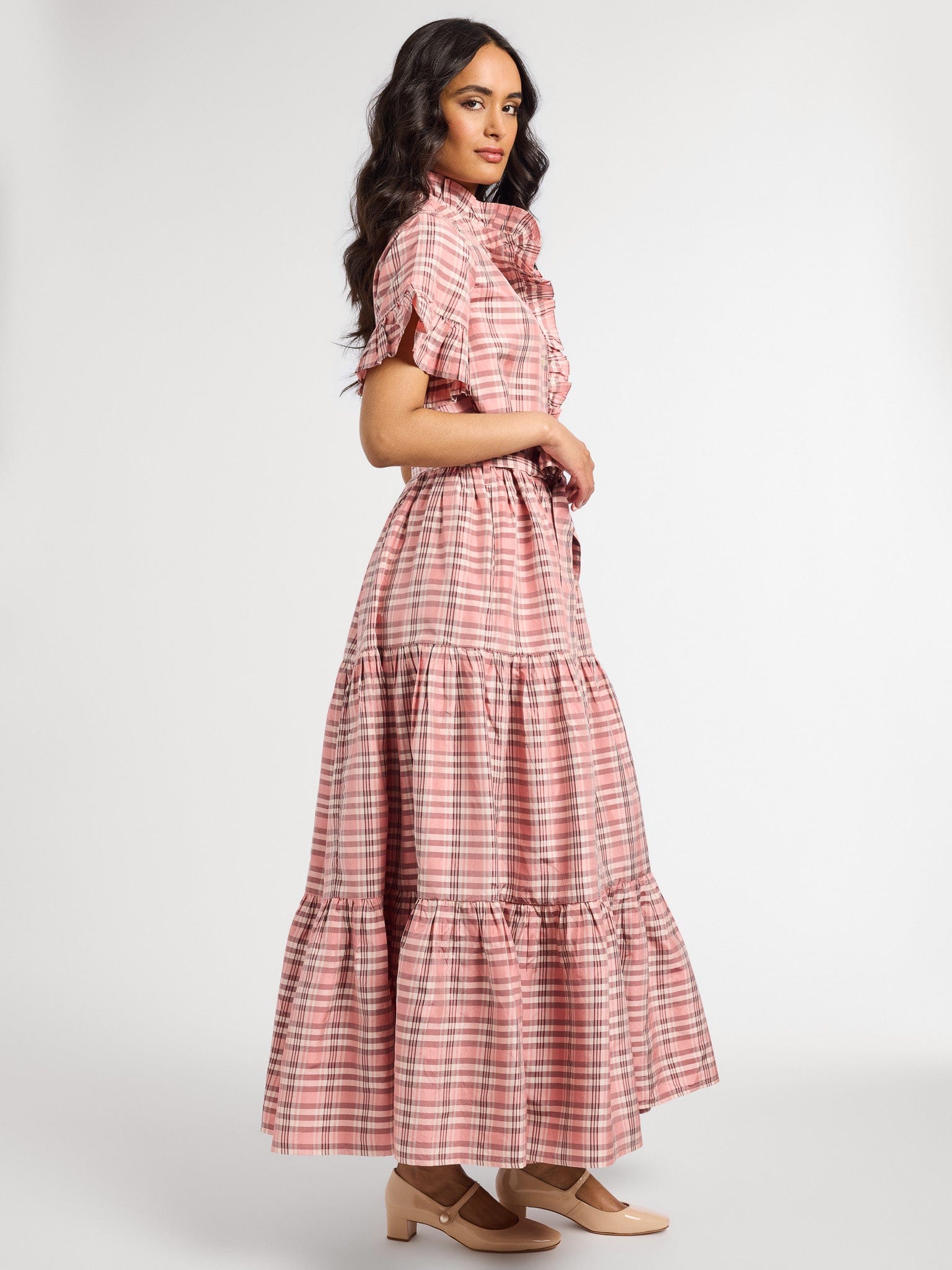 MILLE Clothing Victoria Dress in Sugarplum Plaid