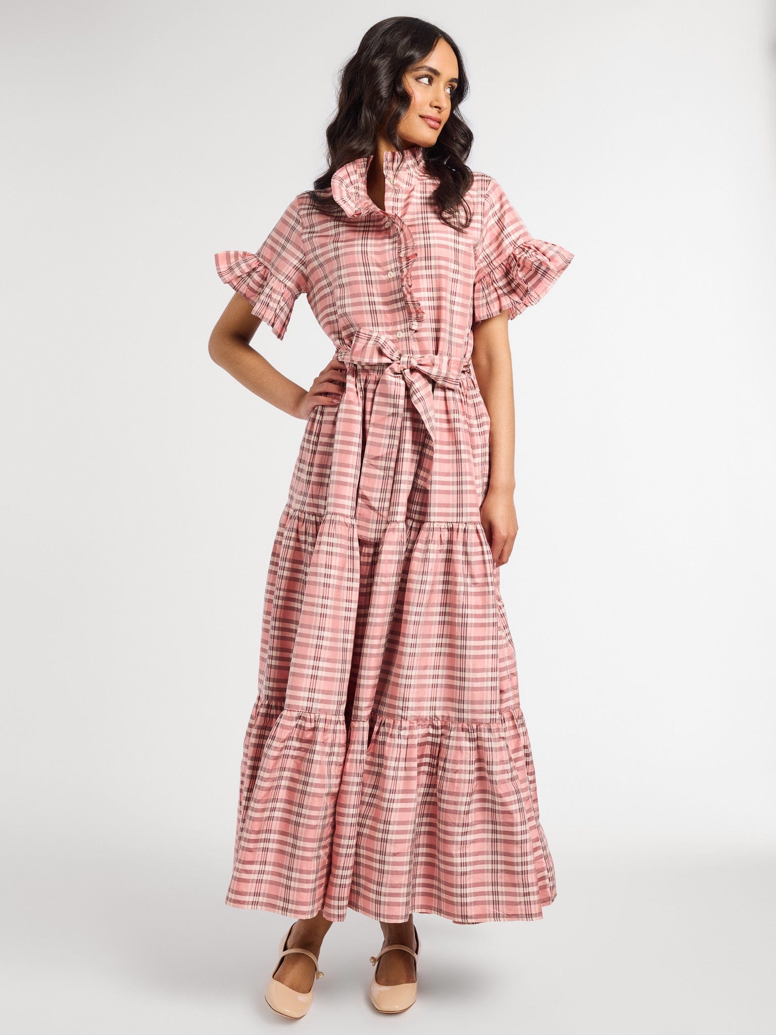 MILLE Clothing Victoria Dress in Sugarplum Plaid