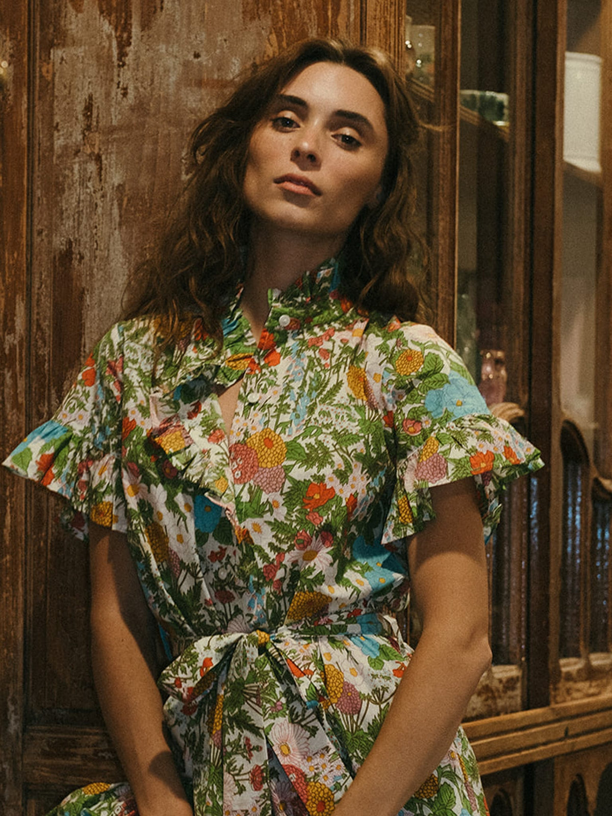 Victoria Dress in Summer Garden — The cloth