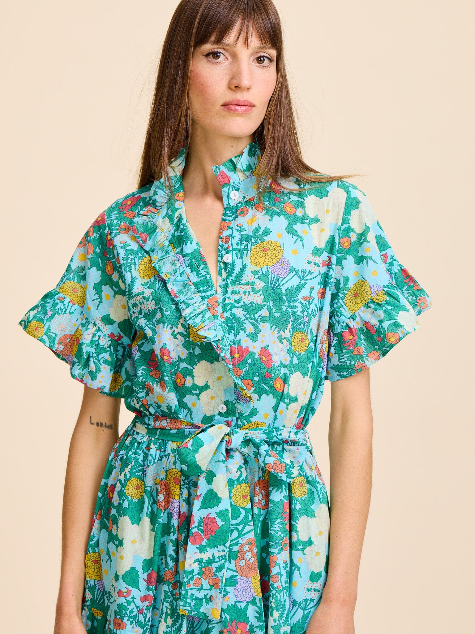 MILLE Clothing Victoria Dress in Swedish Garden