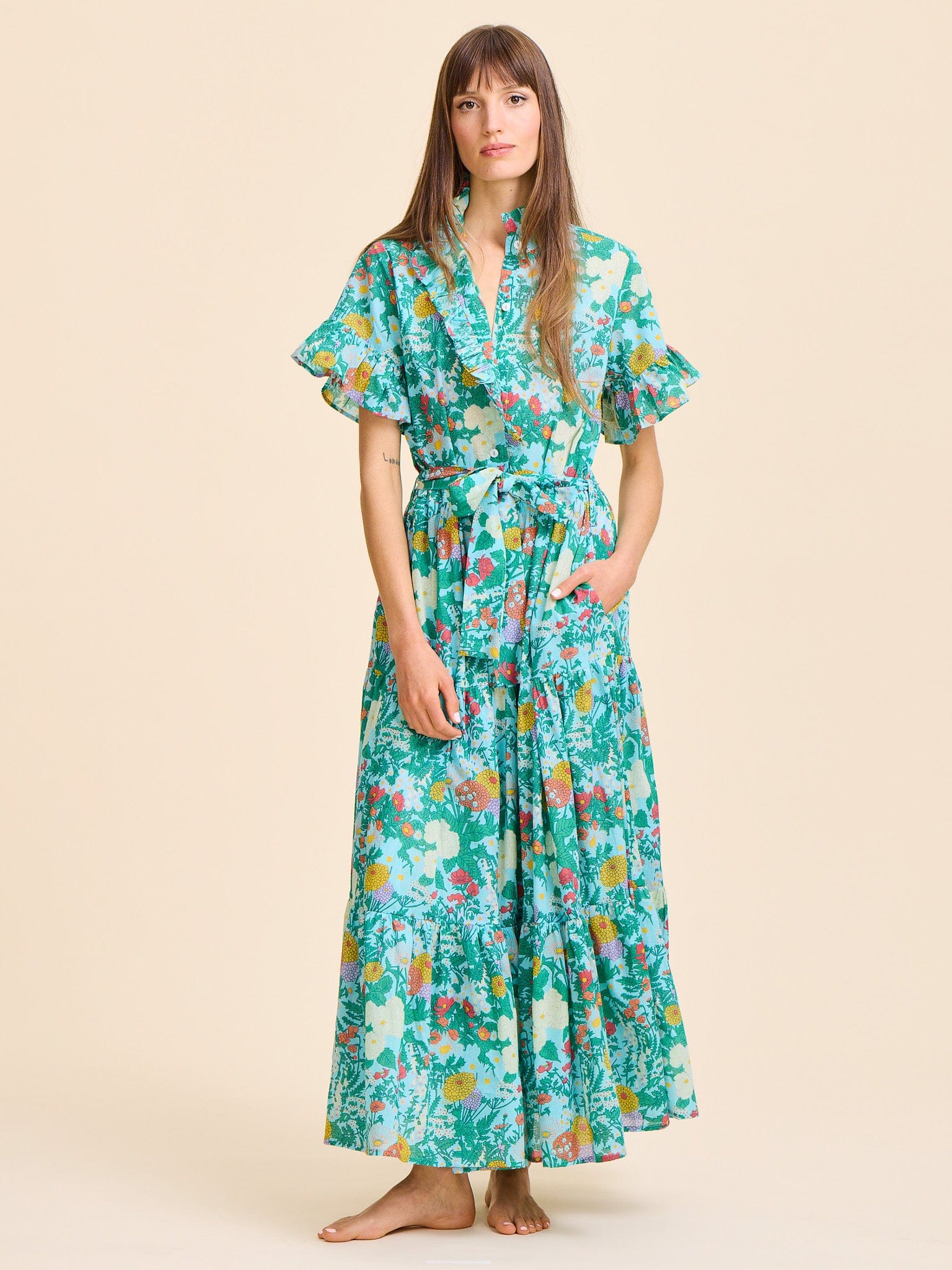 MILLE Clothing Victoria Dress in Swedish Garden