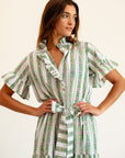MILLE Clothing Victoria Dress in Sweet Pea Stripe
