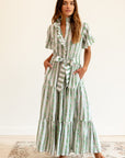MILLE Clothing Victoria Dress in Sweet Pea Stripe