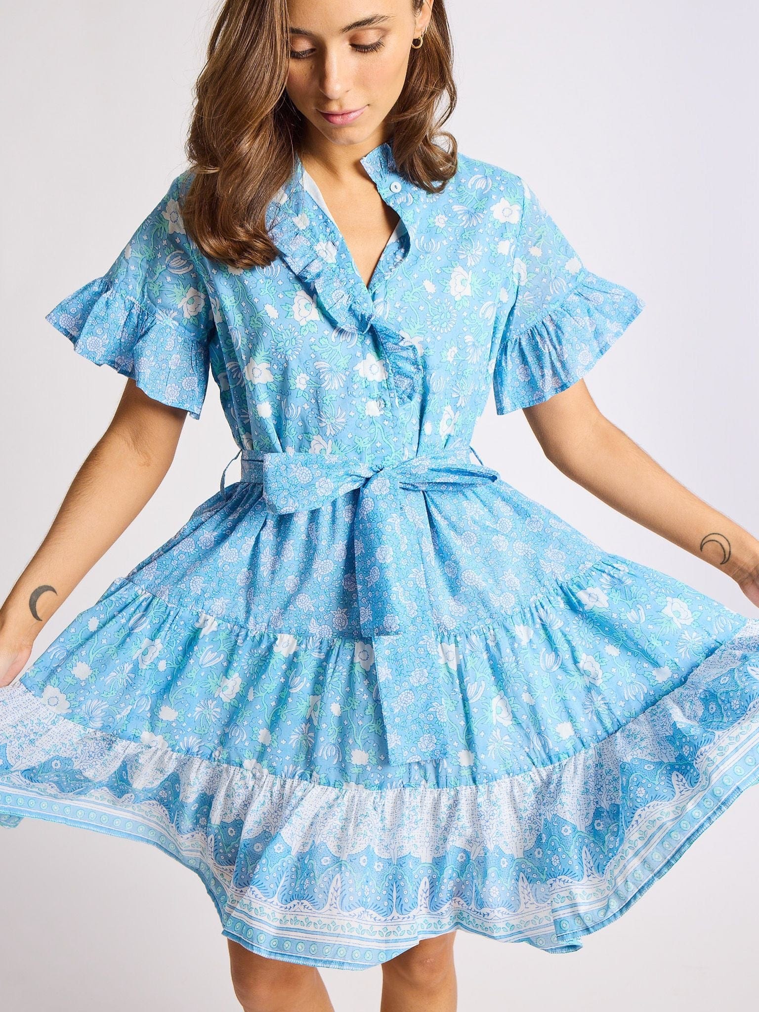 MILLE Clothing Violetta Dress in Charleston Floral