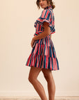MILLE Clothing Violetta Dress in Sailing Stripe