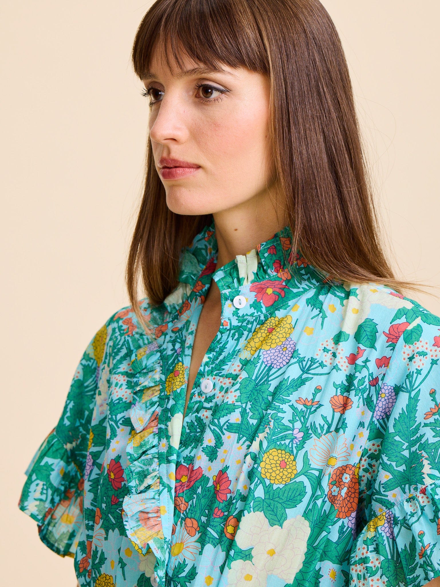 MILLE Clothing Violetta Dress in Swedish Garden