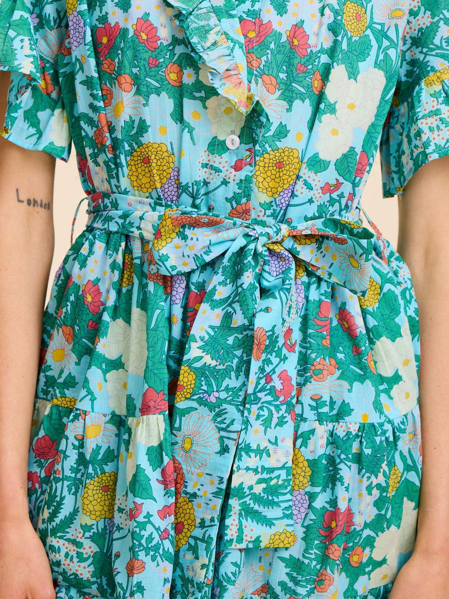 MILLE Clothing Violetta Dress in Swedish Garden