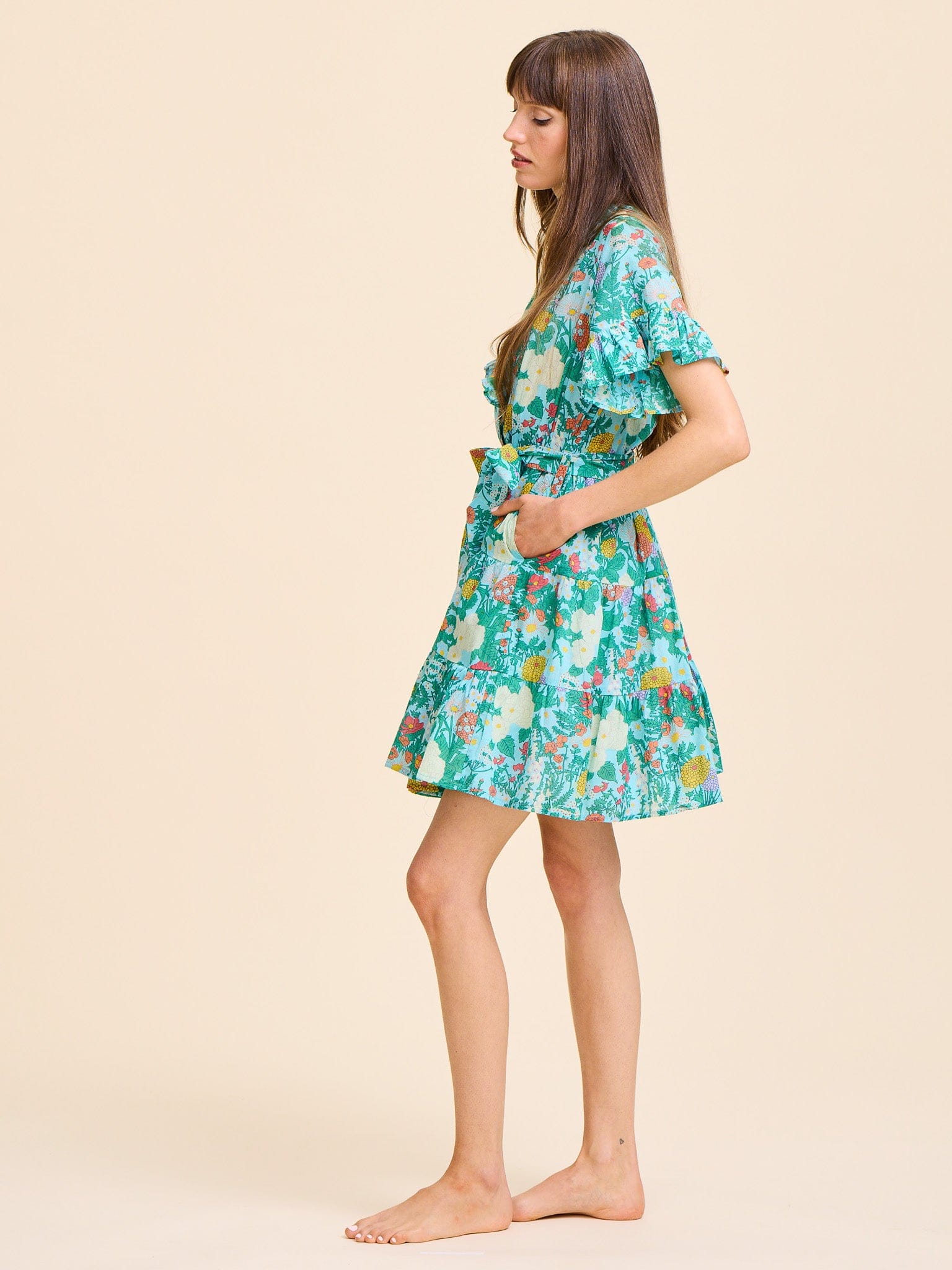 MILLE Clothing Violetta Dress in Swedish Garden