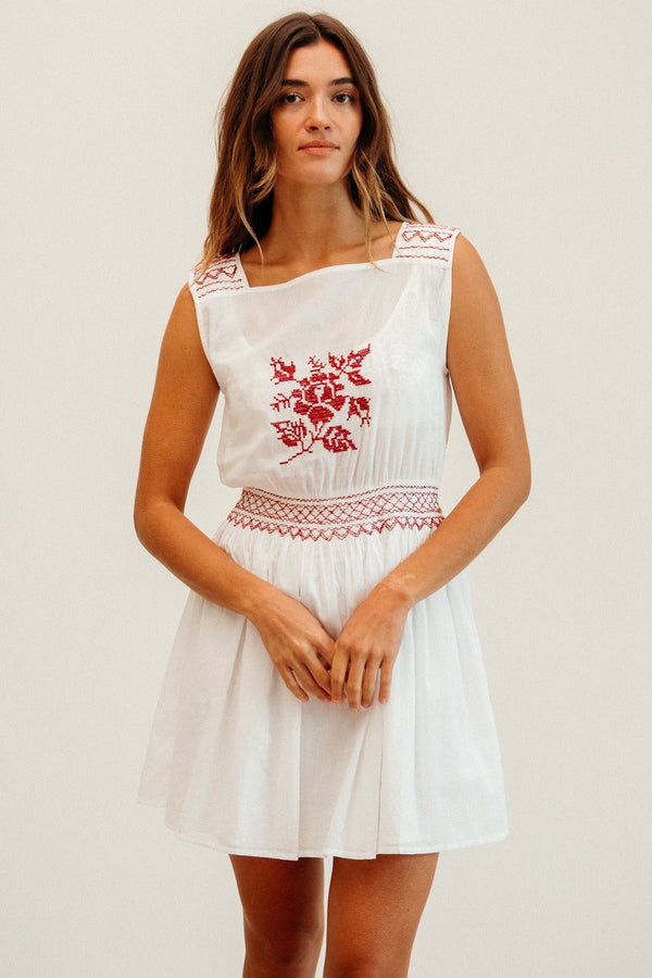 Vivi Dress in Rose Cross Stitch — view 5