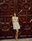 MILLE Clothing Vivi Dress in Rose Cross Stitch
