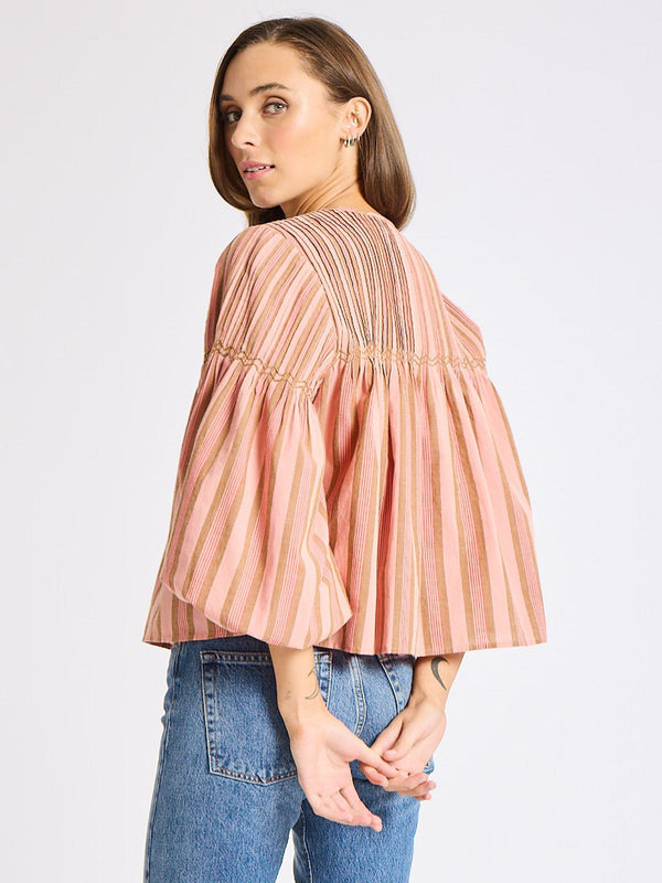 Vivienne Top in Santa Fe Stripe — view 4