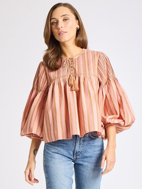 Vivienne Top in Santa Fe Stripe — view 1