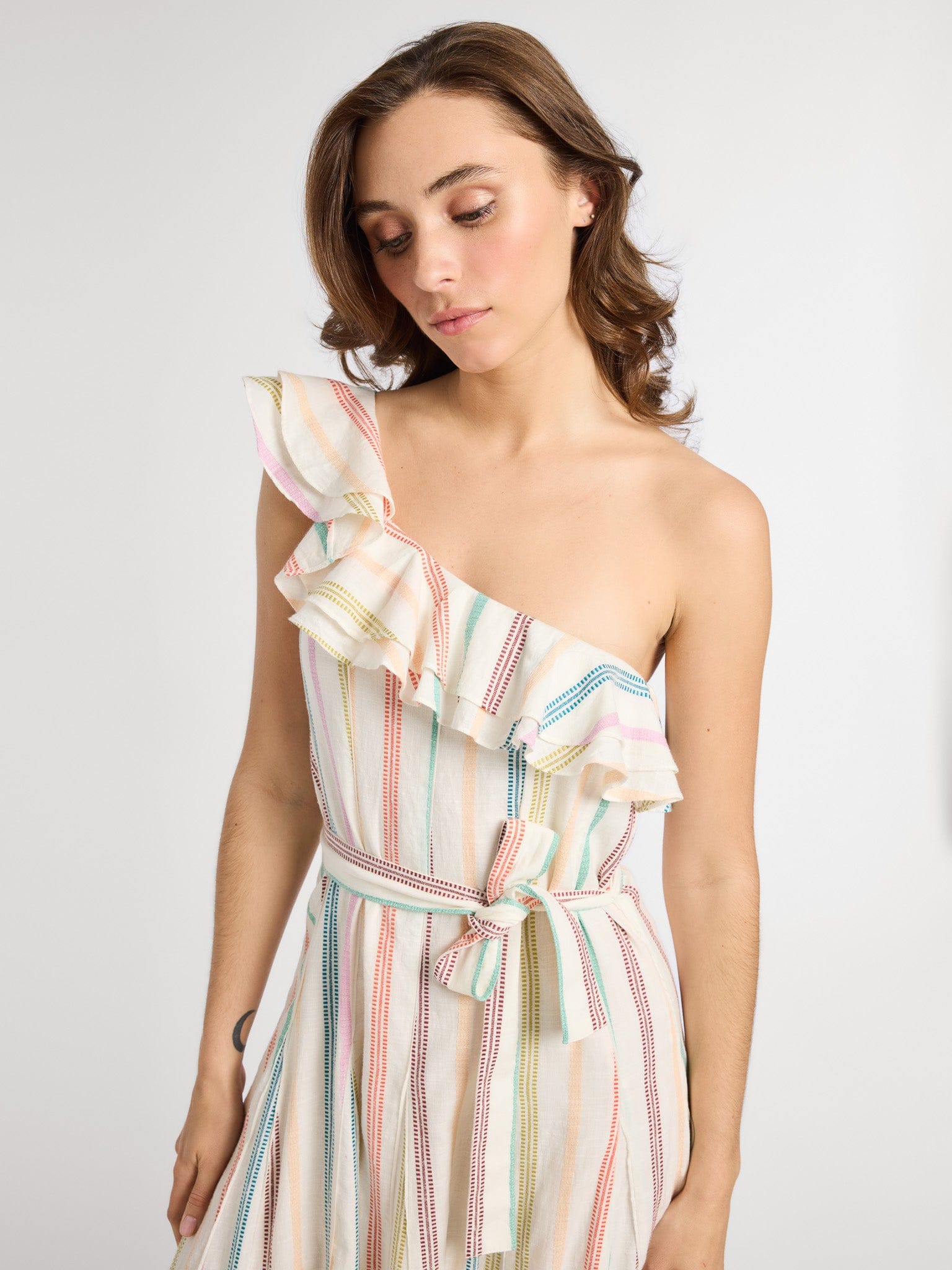 MILLE Clothing Yvonne Dress in Mallorca Stripe