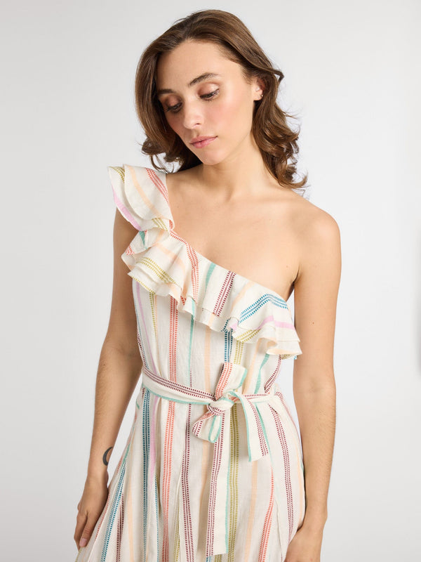 Yvonne Dress in Mallorca Stripe — view 2