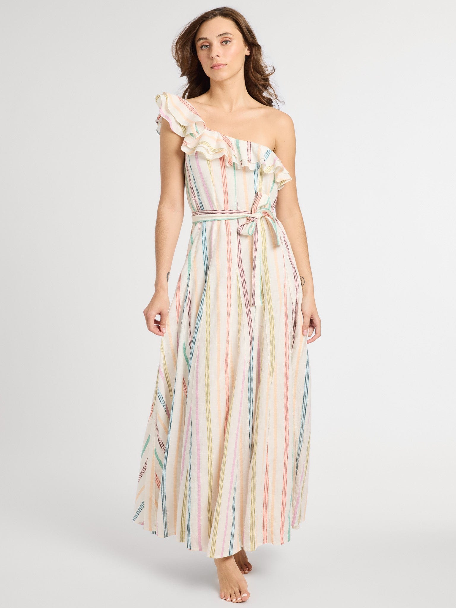 MILLE Clothing Yvonne Dress in Mallorca Stripe