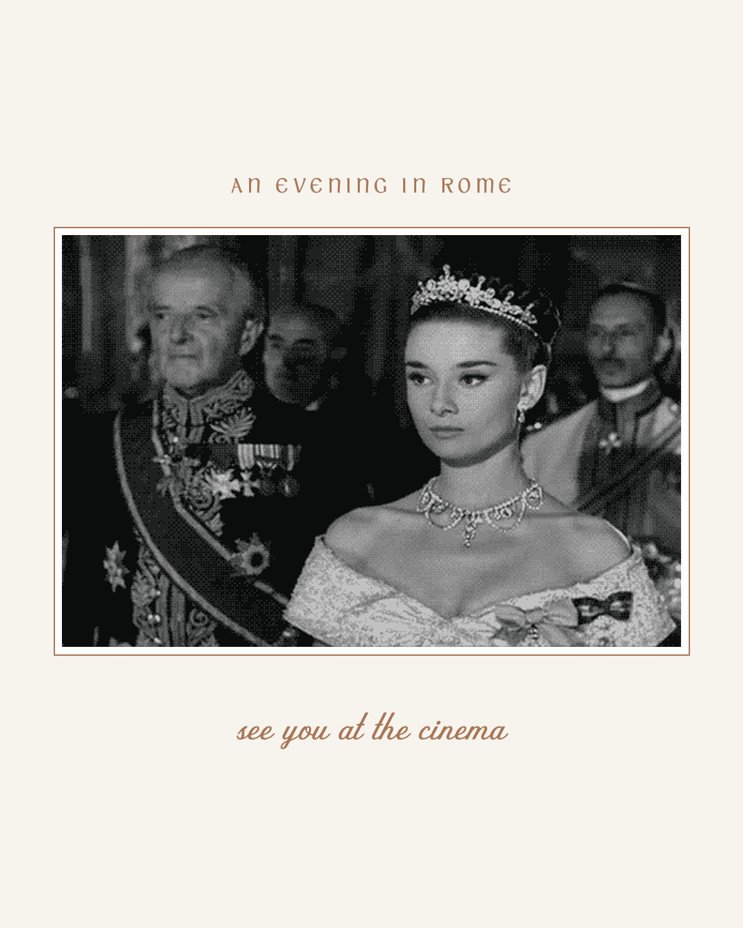 Mille Movie Club evening — Roman Holiday screening, doors 6pm, film 7pm