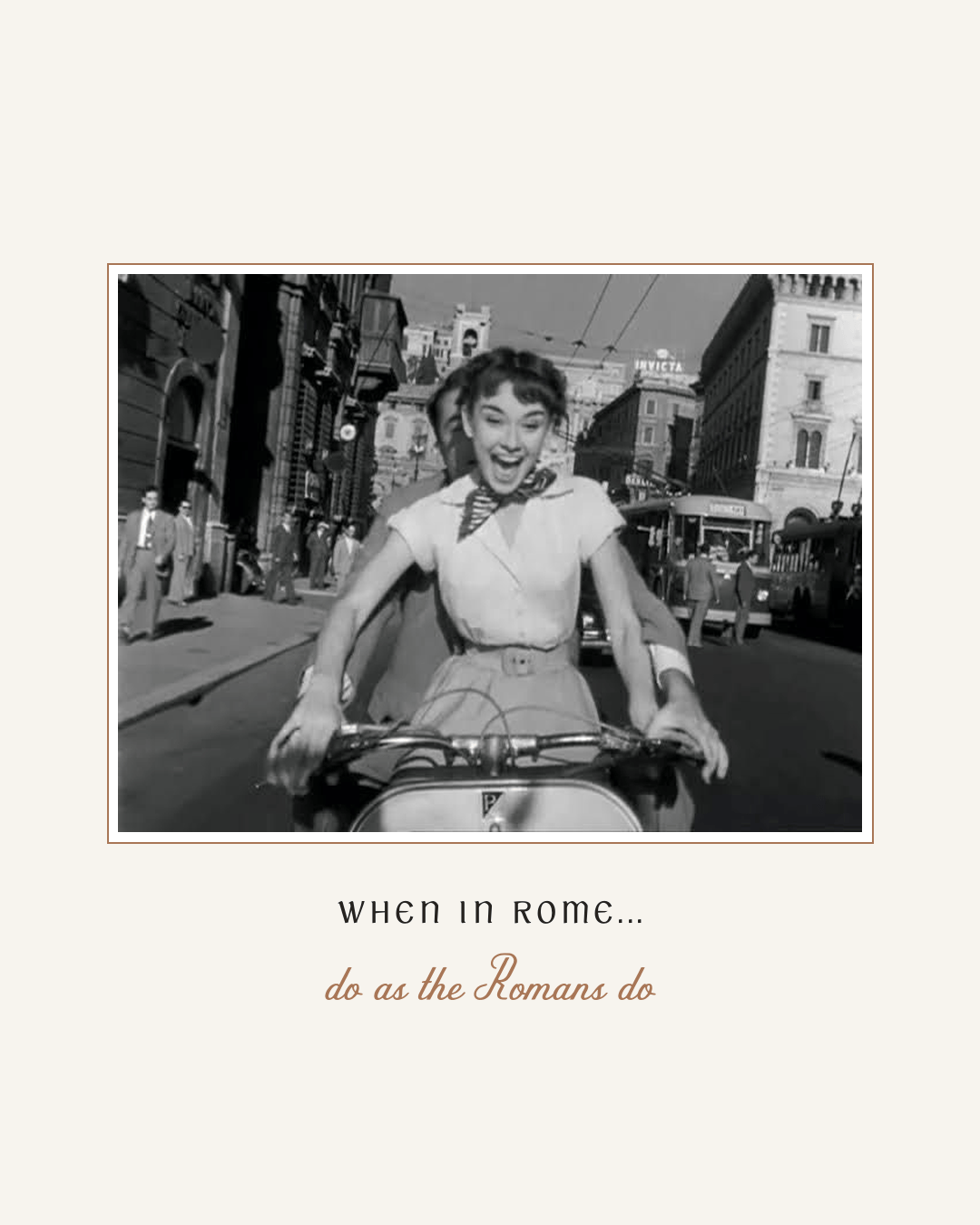 Mille Movie Club Roman Holiday — $15 admission promotional card
