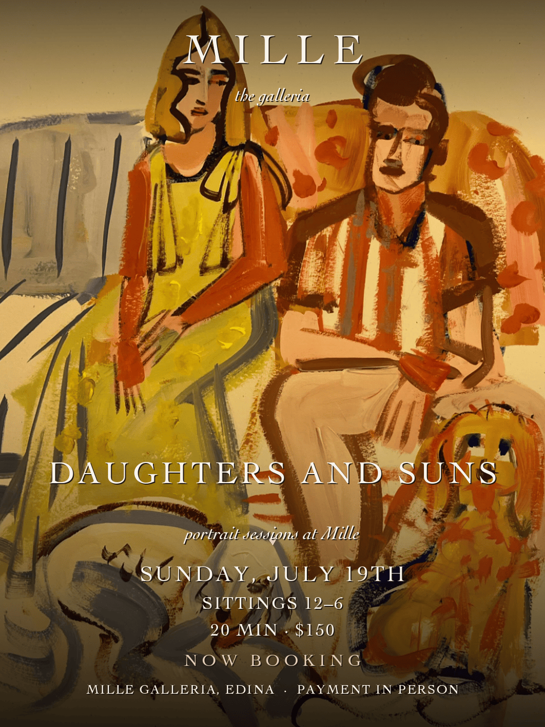 MILLE Event Ticket DAUGHTERS AND SUNS PORTRAIT SESSIONS - JULY 19th