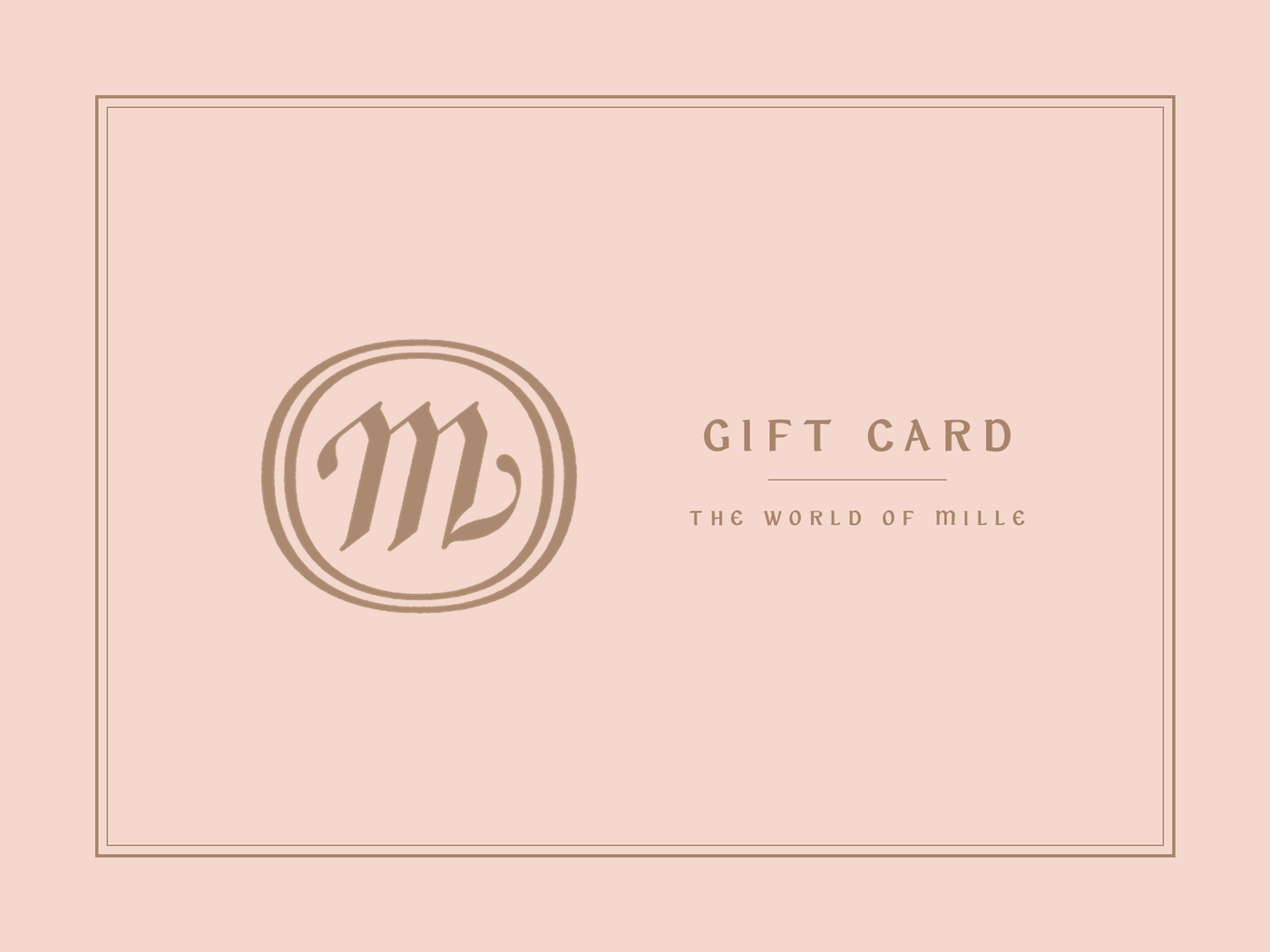 MILLE Gift Card Gift Card