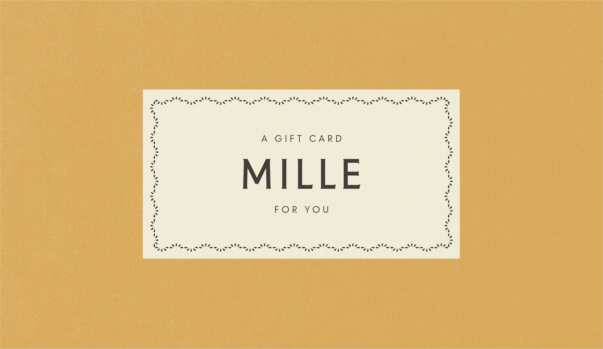 MILLE Gift Card Gift Card