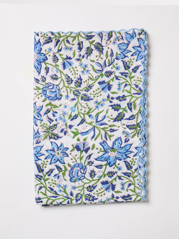 Scalloped Tablecloth, 120" x 63" — view 5