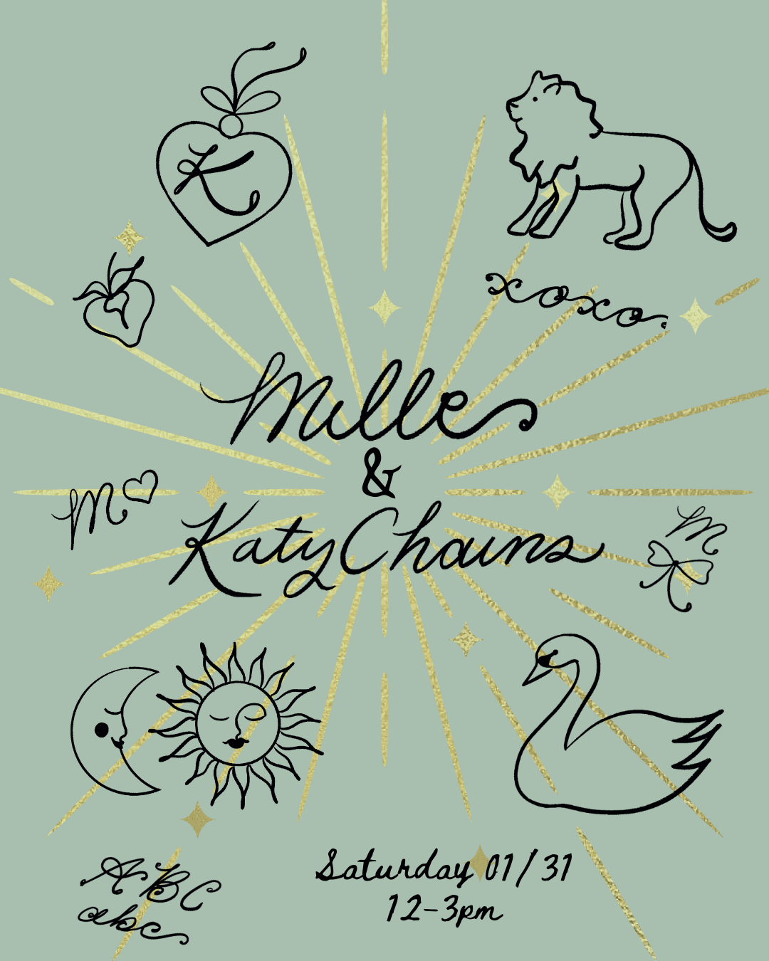 MILLE KATY CHAINS CHAINSTITCHING JAN 31st
