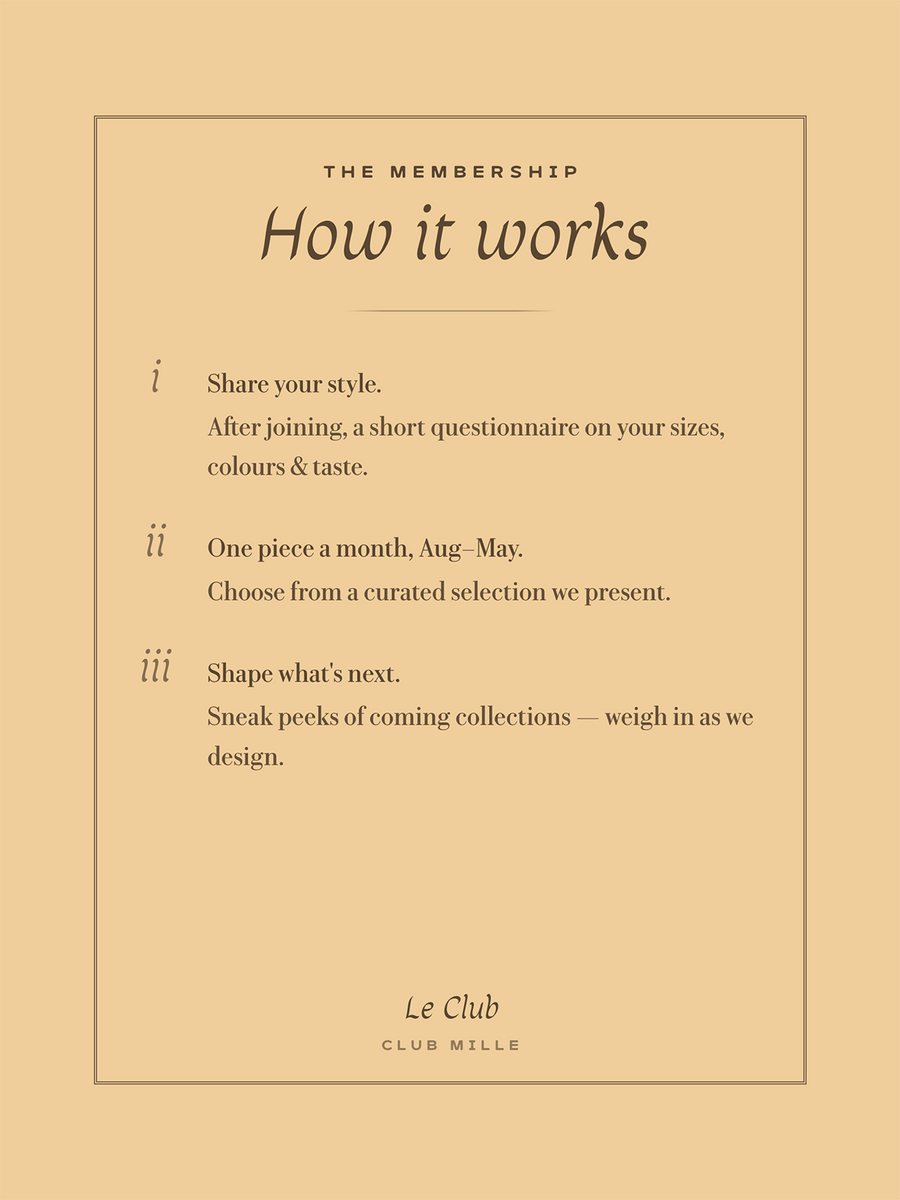 Le Club — The Mille Membership · Returning Member — alternate view