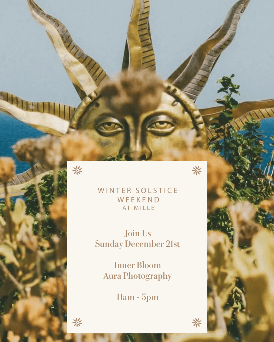 MILLE SOLSTICE EVENT - INNER BLOOM AURA SESSION DEC 21st