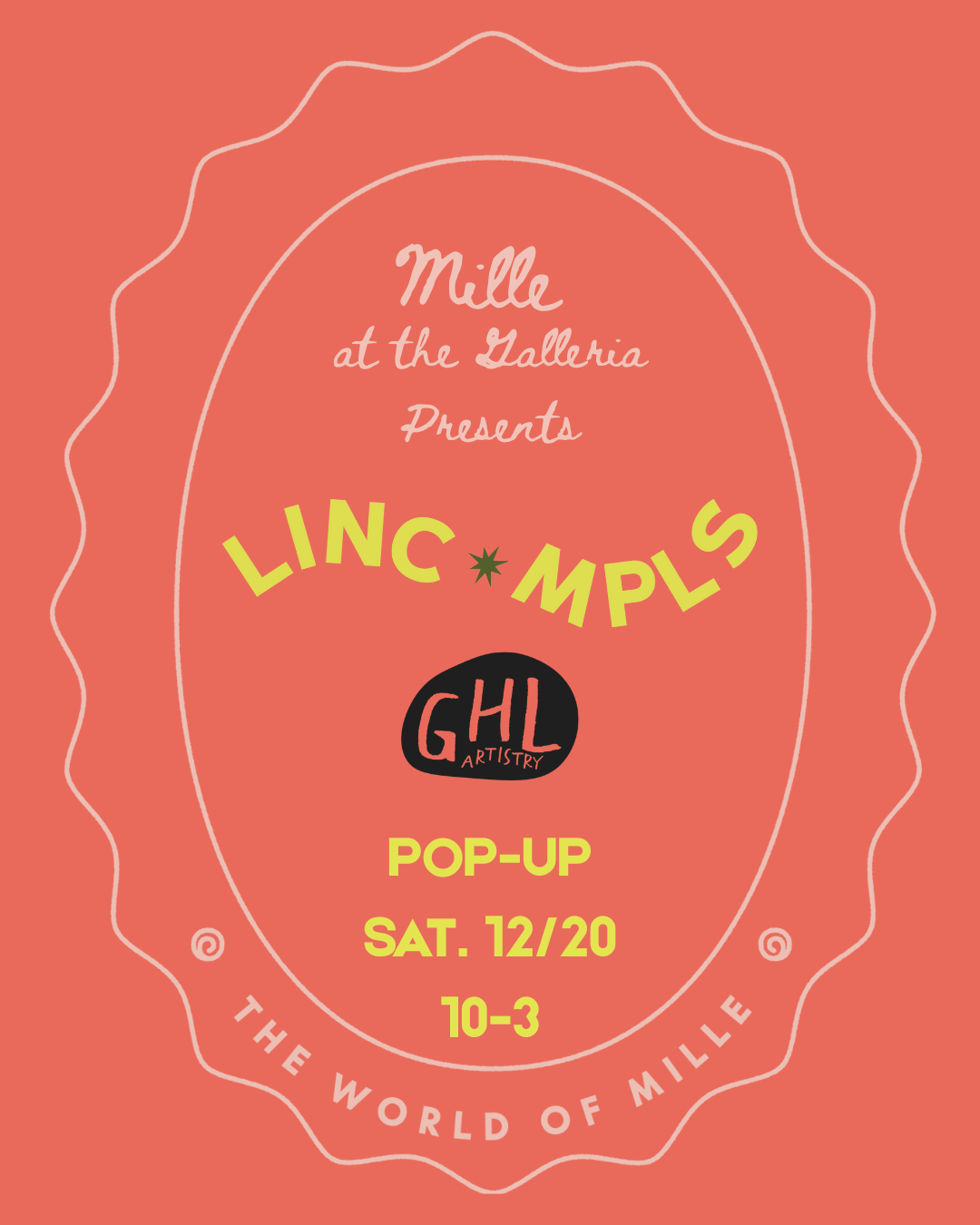 MILLE SOLSTICE EVENT - LINC PERMANENT JEWLRY & GHL ARTISTRY INTUITIVE READINGS - DEC 20th