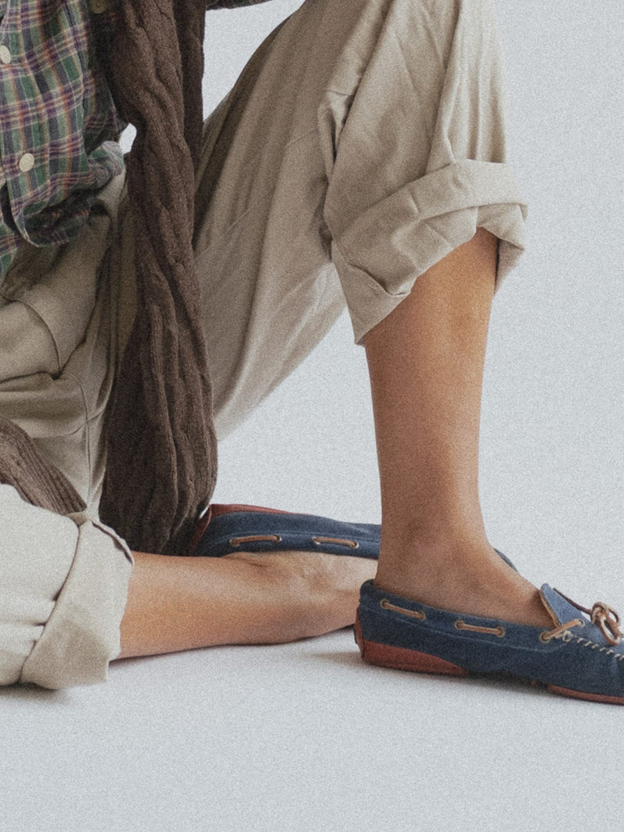 Vintage Ralph Lauren Country Suede Driving Moccasins, "Twilight"