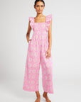 MILLE Clothing Alessia Jumpsuit in Pink Daisy