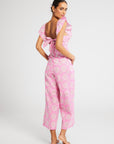 MILLE Clothing Alessia Jumpsuit in Pink Daisy