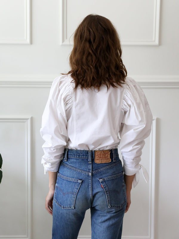 Alma Top in White — view 3