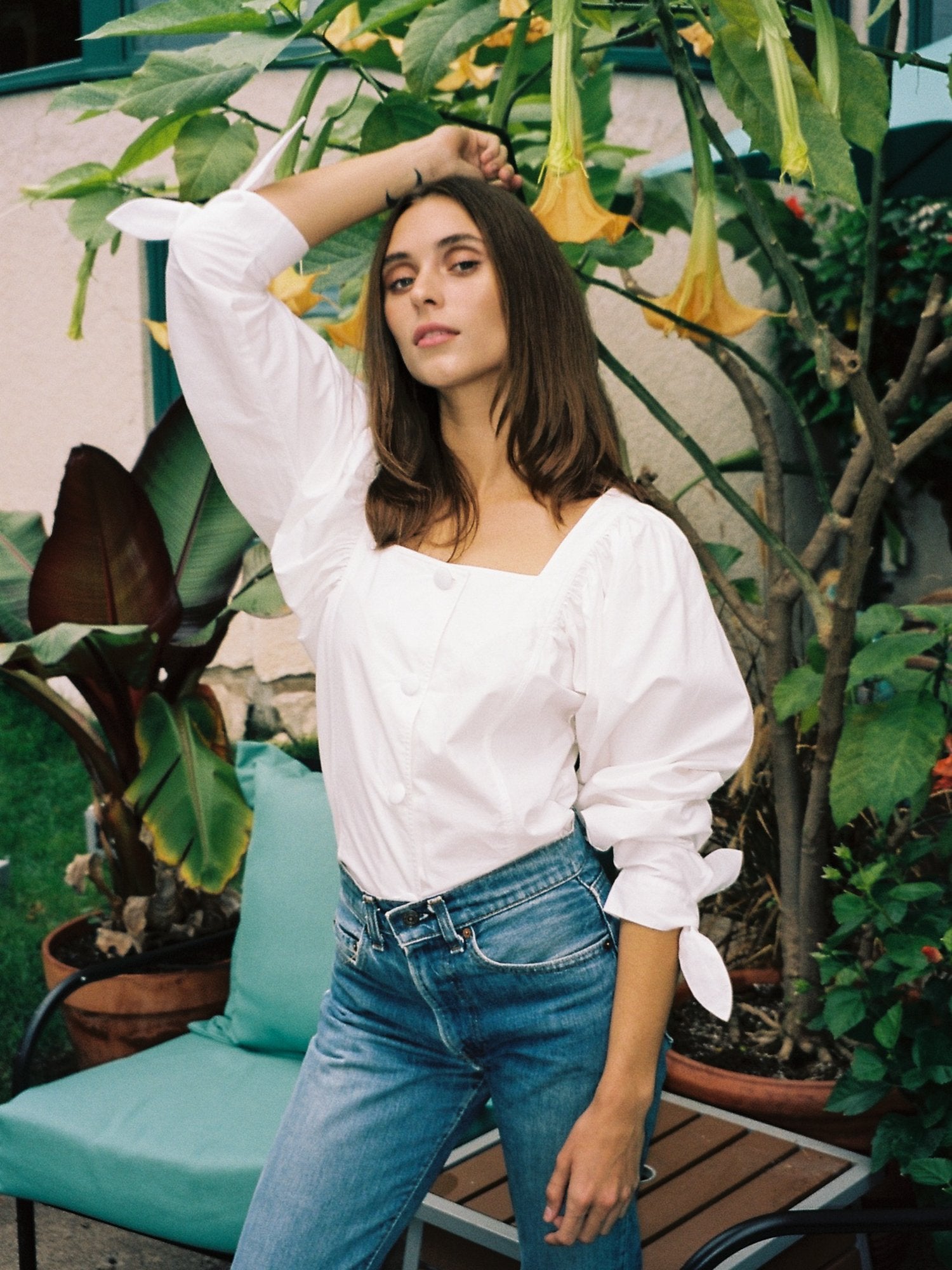 MILLE Clothing Alma Top in White