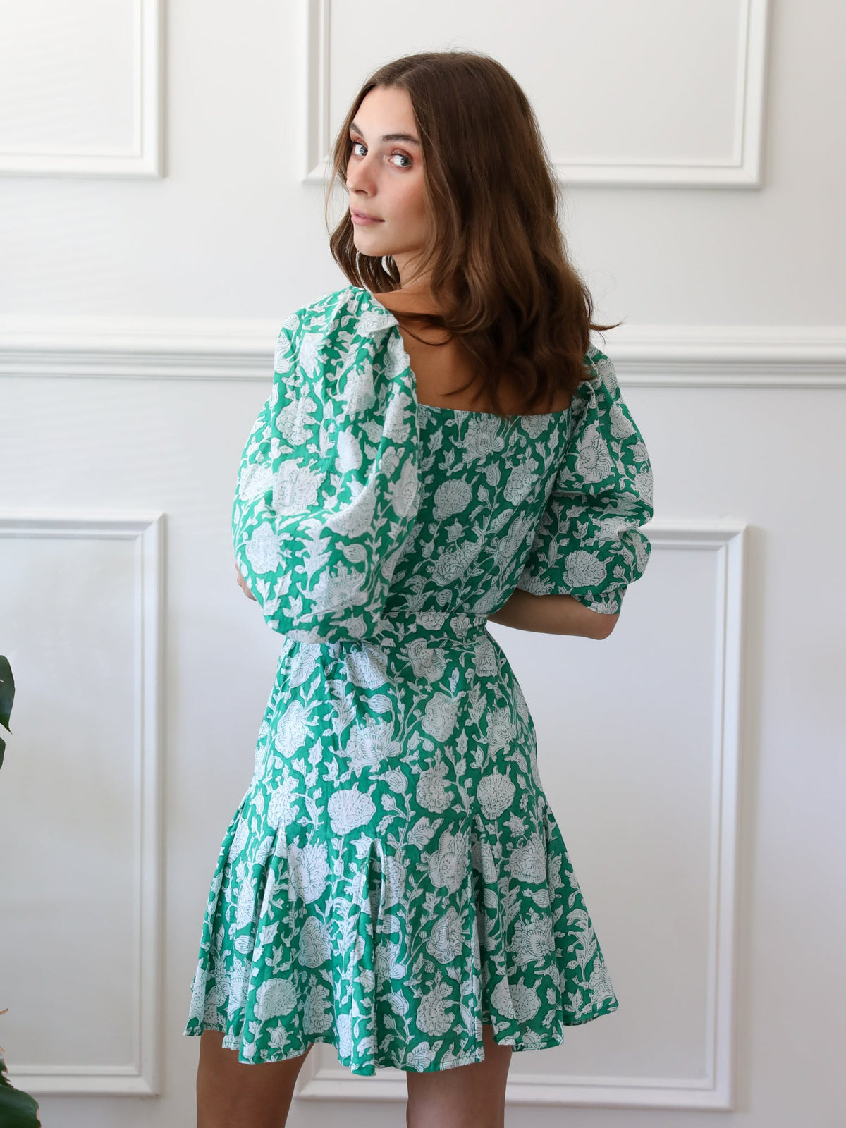 Anais Dress in Green Zinnia — The cut