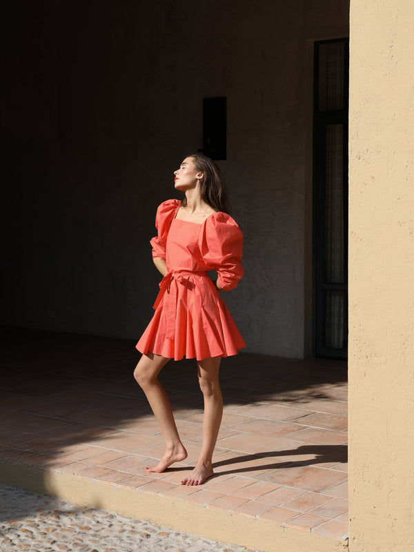 Anais Dress in Melon — view 4